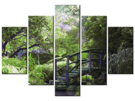 Obraz Japoński Ogród, 5 elementów, 150x105 cm Oobrazy