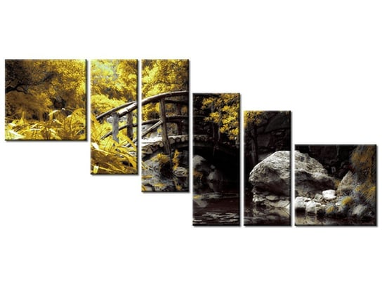 Obraz Japoński Ogród, 6 elementów, 220x100 cm Oobrazy