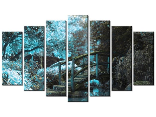 Obraz Japoński Ogród, 7 elementów, 140x80 cm Oobrazy