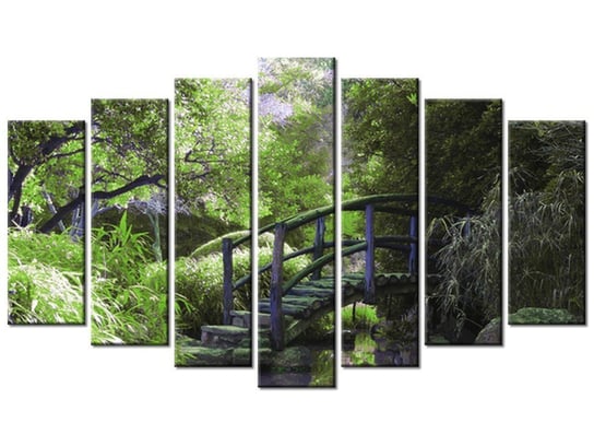 Obraz Japoński Ogród, 7 elementów, 140x80 cm Oobrazy