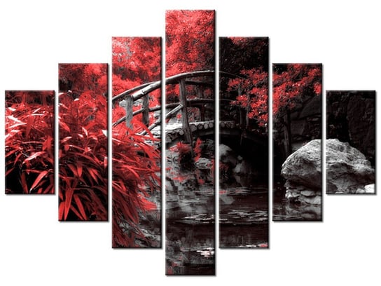 Obraz Japoński Ogród, 7 elementów, 210x150 cm Oobrazy