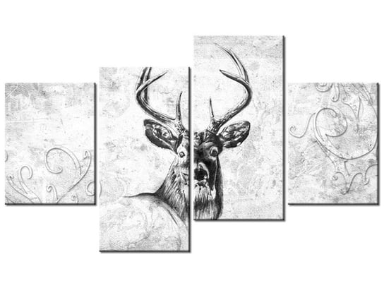 Obraz Jeleń, 4 elementy, 120x70 cm Oobrazy