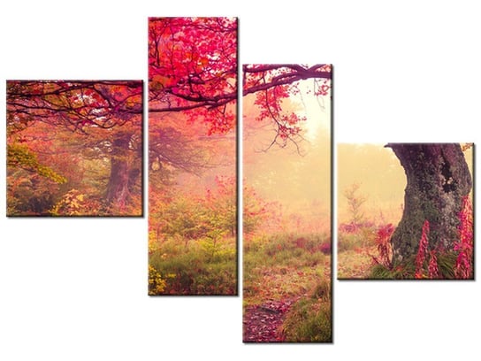 Obraz Jesienny kraj4 elementy, 100x70 cm Oobrazy