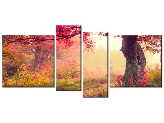 Obraz Jesienny kraj4 elementy, 120x55 cm Oobrazy
