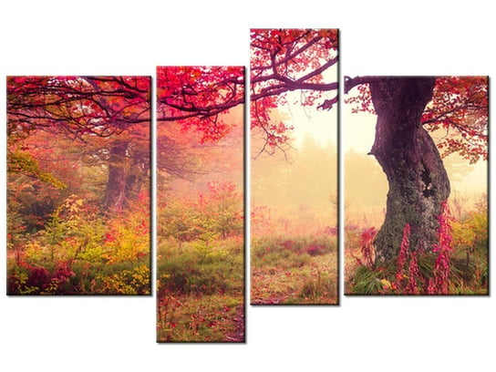 Obraz Jesienny kraj4 elementy, 130x85 cm Oobrazy
