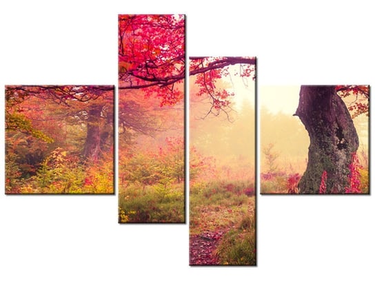 Obraz Jesienny kraj4 elementy, 130x90 cm Oobrazy