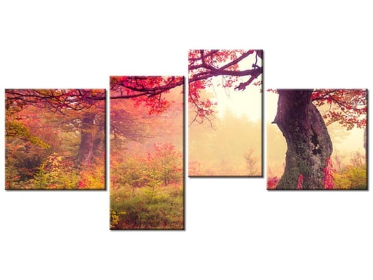 Obraz Jesienny kraj4 elementy, 140x70 cm Oobrazy