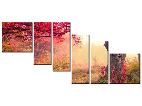 Obraz Jesienny kraj6 elementów, 220x100 cm Oobrazy
