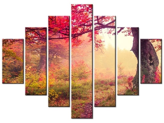 Obraz Jesienny kraj7 elementów, 210x150 cm Oobrazy
