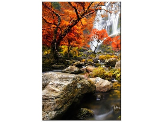 Obraz Jesienny wodospad, 80x120 cm Oobrazy