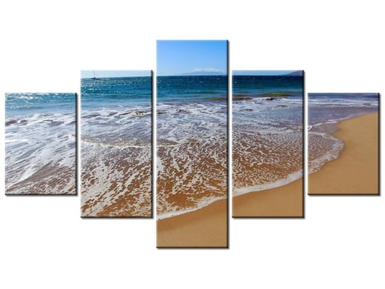 Obraz Jesteśmy na plaży - Yinghai, 5 elementów, 125x70 cm Oobrazy