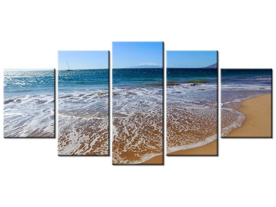 Obraz Jesteśmy na plaży - Yinghai, 5 elementów, 150x70 cm Oobrazy