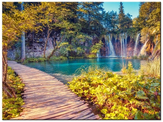 Obraz Jezioro Plitvice jesienią, 40x30 cm Oobrazy