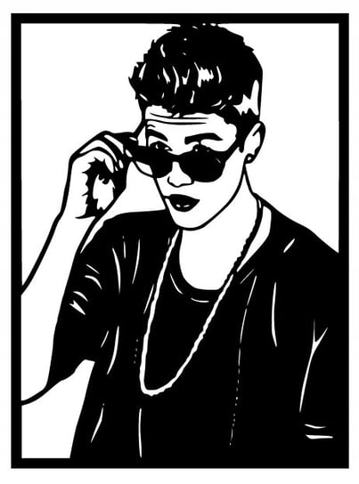 Obraz Justin Bieber Dekoracja Młodzieżowa 3D J161 Inna marka