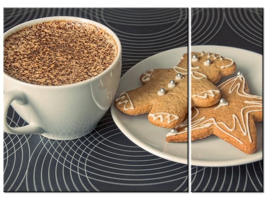 Obraz Kawa i ciasteczka - Anton Novojilov, 2 elementy, 70x50 cm Oobrazy