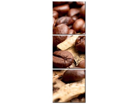 Obraz Kawa na deskach, 3 elementy, 30x90 cm Oobrazy