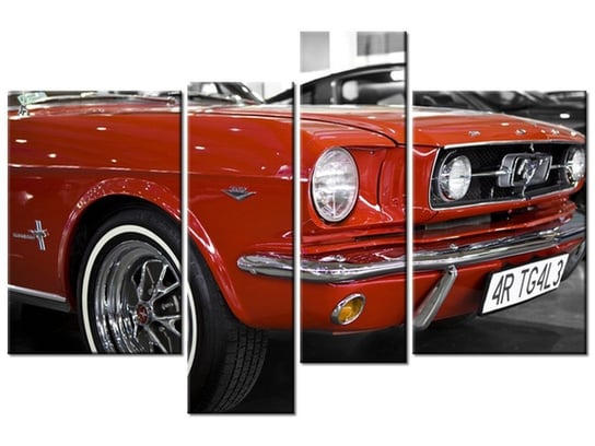 Obraz Klasyczny Mustang, 4 elementy, 130x85 cm Oobrazy