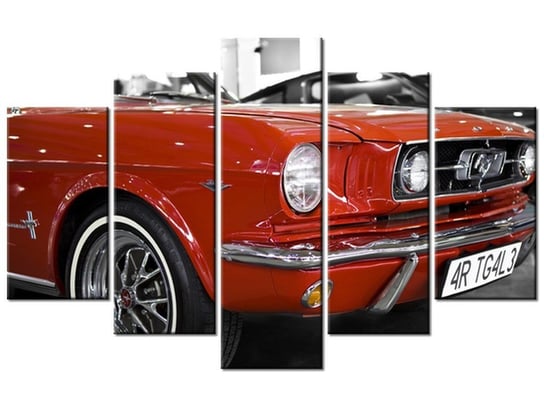 Obraz Klasyczny Mustang, 5 elementów, 100x63 cm Oobrazy