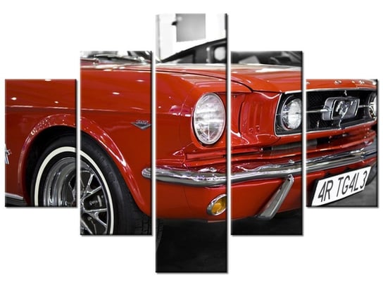 Obraz Klasyczny Mustang, 5 elementów, 100x70 cm Oobrazy