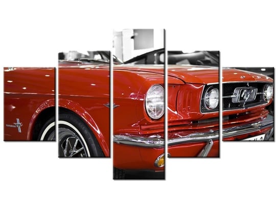 Obraz Klasyczny Mustang, 5 elementów, 125x70 cm Oobrazy
