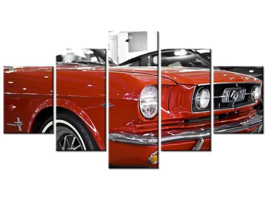 Obraz Klasyczny Mustang, 5 elementów, 150x80 cm Oobrazy