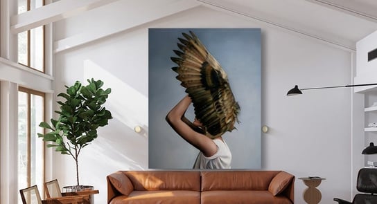 Obraz Kobieta Ptak 100x130 Dekoracje PATKA Patrycja Kita