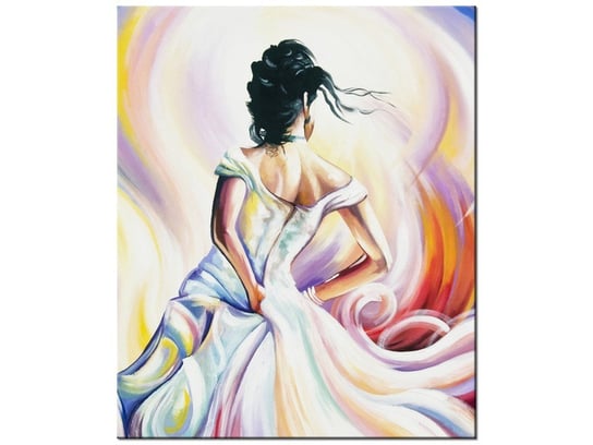 Obraz, Kobieta w wirze kolorów, 50x60 cm Oobrazy