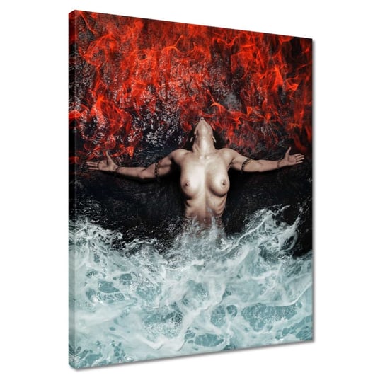 Obraz Kobieta wśród żywiołów, 40x50cm ZeSmakiem