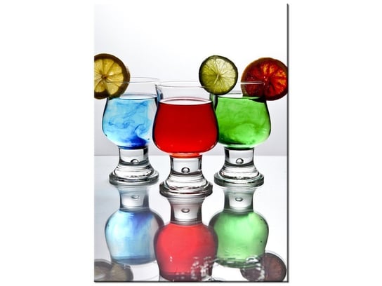 Obraz Kolorowe drinki - Nina Matthews, 70x100 cm Oobrazy