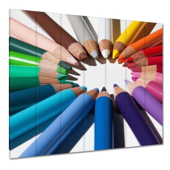 Obraz Kolorowe kredki Rysowanie, 210x195cm ZeSmakiem