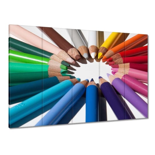 Obraz Kolorowe kredki Rysowanie, 225x160cm ZeSmakiem