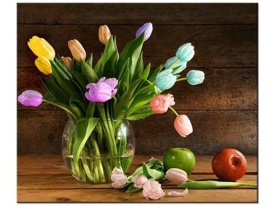 Obraz, Kolorowe tulipany, 60x50 cm Oobrazy