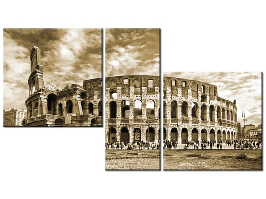 Obraz Koloseum w Rzymie, 3 elementy, 90x50 cm Oobrazy