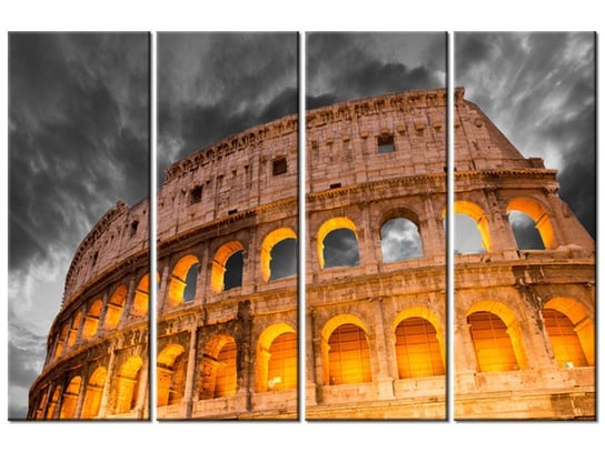 Obraz Koloseum w świetle, 4 elementy, 120x80 cm Oobrazy