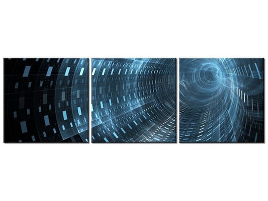 Obraz Kosmiczny tunel 3D, 3 elementy, 150x50 cm Oobrazy