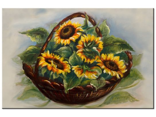 Obraz Koszyk słoneczników, 60x40 cm Oobrazy