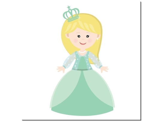 Obraz Królewna w zielonej sukience, 30x30 cm Oobrazy