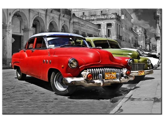 Obraz, Kubańskie taksówki, 120x80 cm Oobrazy
