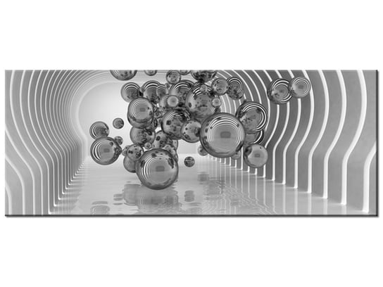 Obraz Kule w futurystycznym pokoju 3D, 100x40 cm Oobrazy