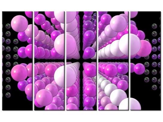 Obraz Kulki, 5 elementów, 100x63 cm Oobrazy