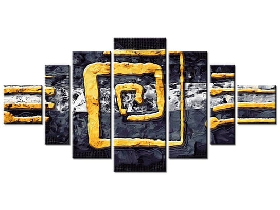 Obraz Kwadratowy wir, 7 elementów, 200x100 cm Oobrazy