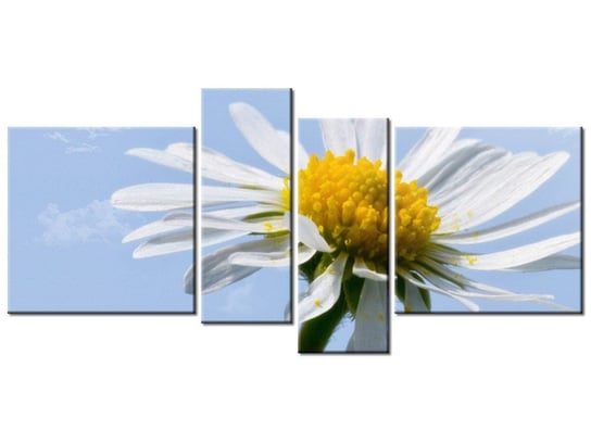 Obraz Kwiatek na tle nieba - Tschiae, 4 elementy, 120x55 cm Oobrazy