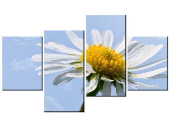 Obraz Kwiatek na tle nieba - Tschiae, 4 elementy, 120x70 cm Oobrazy