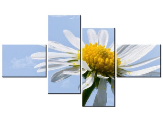 Obraz Kwiatek na tle nieba - Tschiae, 4 elementy, 140x80 cm Oobrazy