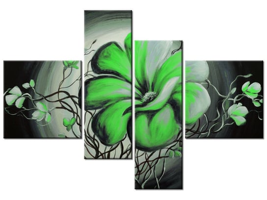 Obraz Kwiatowy odlot nr 3, 4 elementy, 130x90 cm Oobrazy