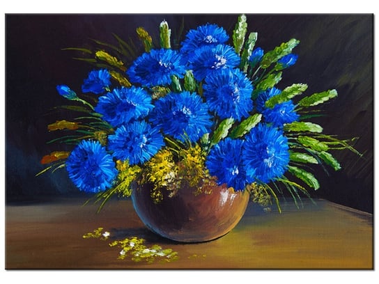Obraz, Kwiaty w wazonie, 100x70 cm Oobrazy