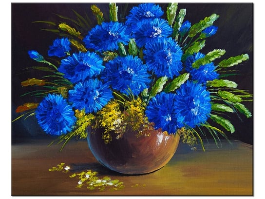 Obraz, Kwiaty w wazonie, 50x40 cm Oobrazy