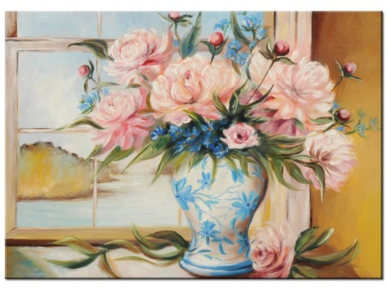 Obraz Kwiaty w wazonie, 70x50 cm Oobrazy