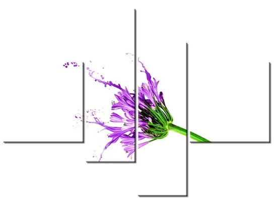 Obraz Kwiecisty kolor, 4 elementy, 130x90 cm Oobrazy