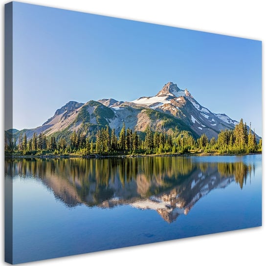 Obraz, Las Góry Jezioro krajobraz - 100x70 Inna marka
